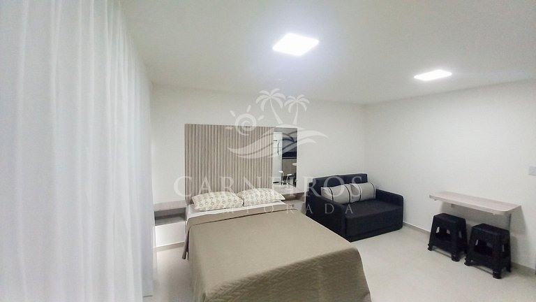 Lindo flat Studio no Beach Way Carneiros (C08)