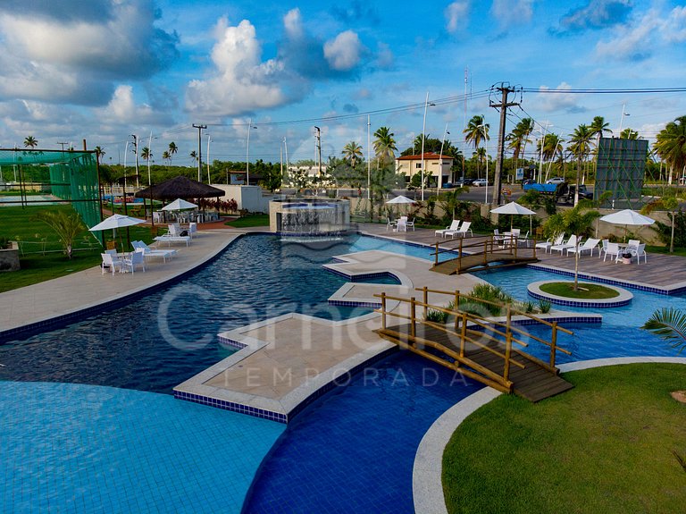 Flat 1 Quarto no Muro Alto Clube (MAC B14-A)