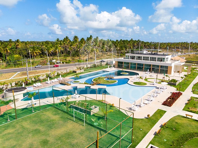 Flat 1 Quarto no Muro Alto Clube (MAC D17 D)