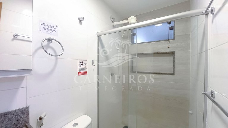 Flat 3 Quartos no Carneiros Beach Resort (A01-3)