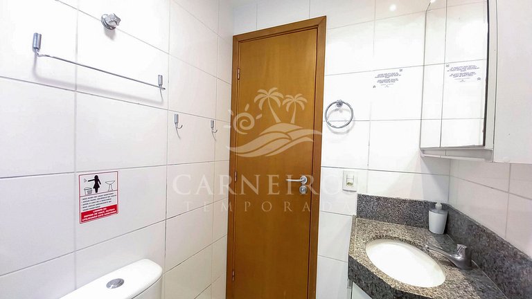 Flat 3 Quartos no Carneiros Beach Resort (A01-3)