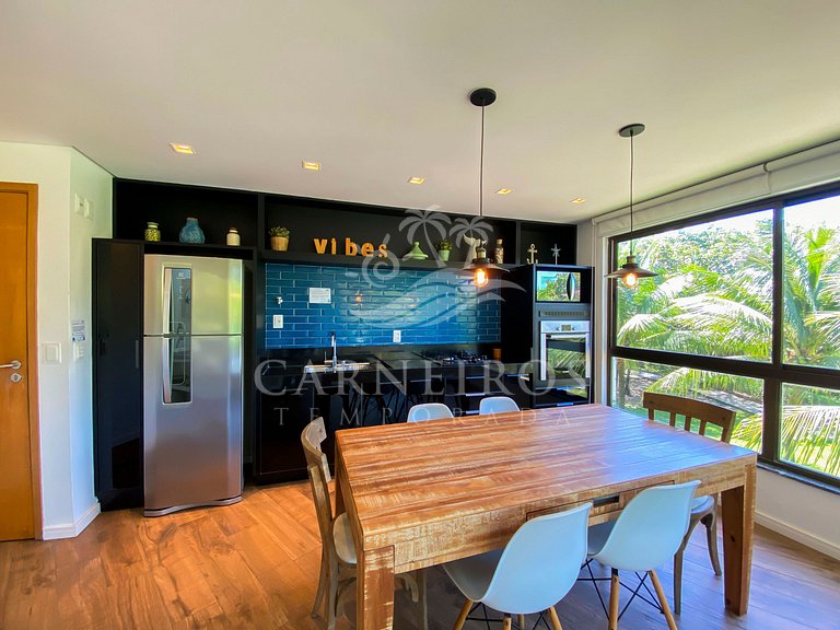 Flat 2 Quarto no Carneiros Beach Resort (B01-D)