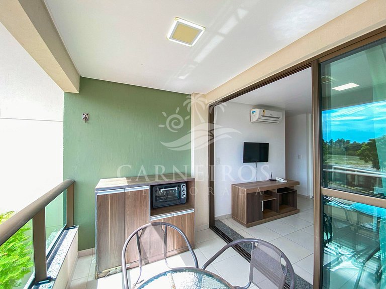 Flat 01 quarto no Carneiros Beach Resort (B12-5)