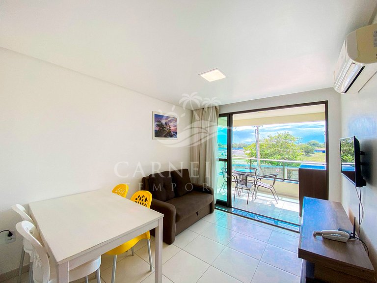 Flat 01 quarto no Carneiros Beach Resort (B12-5)