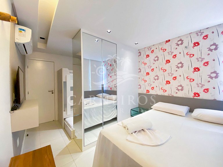Flat 1 Quarto no Carneiros Beach Resort (A07-E)