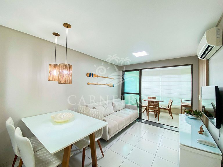 Flat 01 Quarto - Carneiros Beach Resort (A18-5)