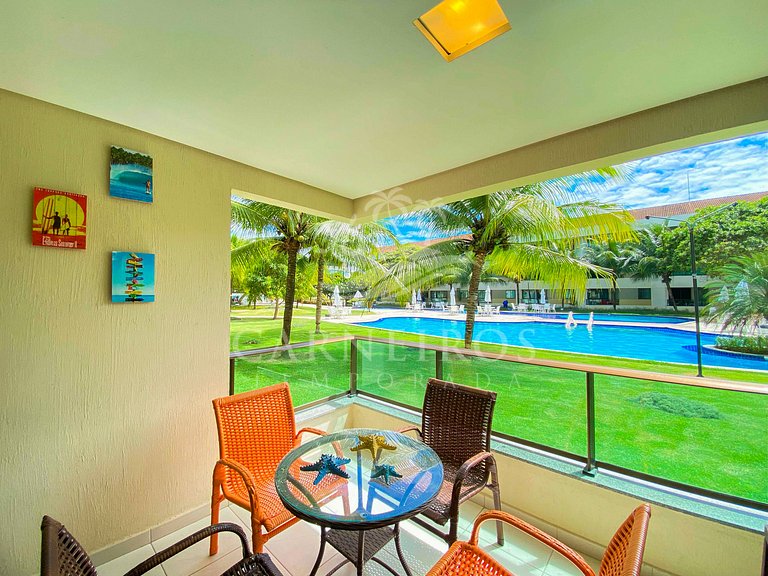 Flat 2 Quartos no Carneiros Beach Resort (A08-A)