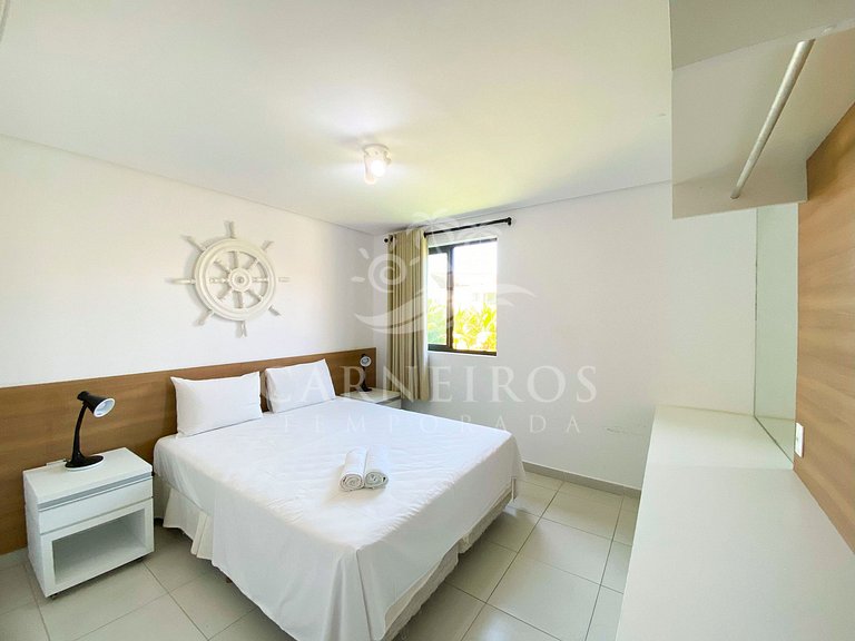 Flat 2 Quartos no Carneiros Beach Resort (B02-C)