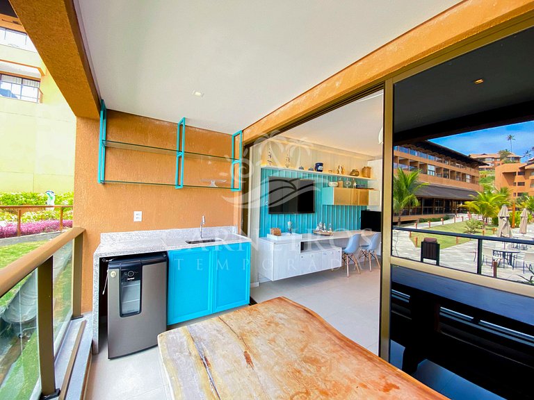 Flat 1 Quarto - Eco Resort Praia dos Carneiros (X03-2)