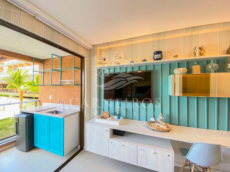 Flat 1 Quarto - Eco Resort Praia dos Carneiros (X03-2)
