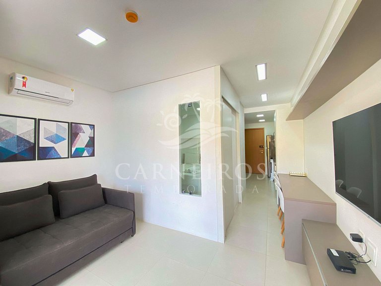 Flat 1 Quarto - Eco Resort Praia dos Carneiros (X02-2)