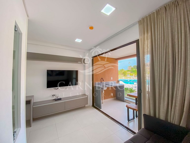 Flat 1 Quarto - Eco Resort Praia dos Carneiros (X02-2)