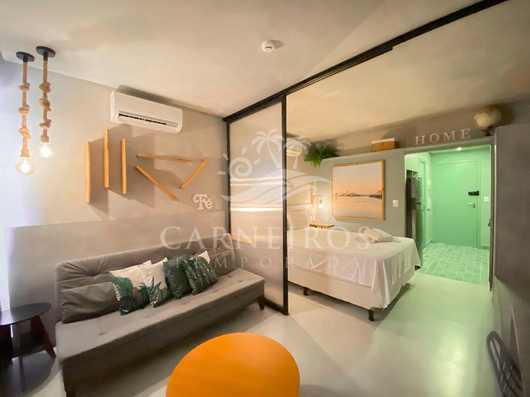Flat 1 Quarto - Eco Resort Praia dos Carneiros (A27-2