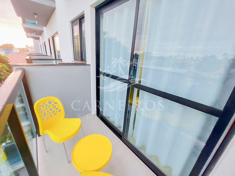 Maraca Beach Residence II - Flat com varanda (C15)