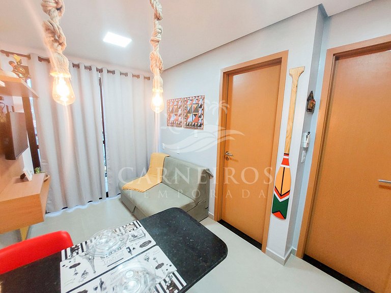 Maraca Beach Residence II - Flat com varanda (C15)
