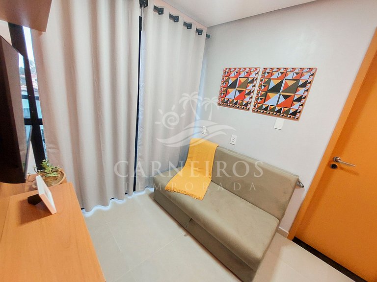 Maraca Beach Residence II - Flat com varanda (C15)