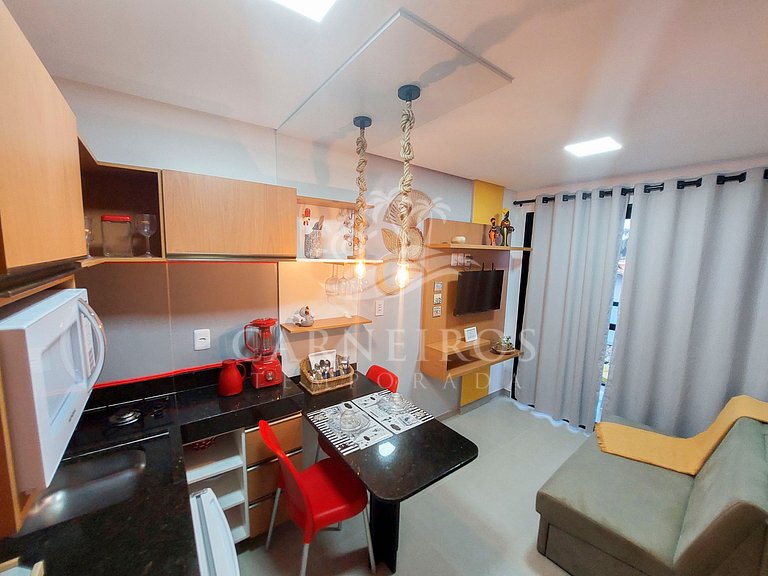 Maraca Beach Residence II - Flat com varanda (C15)