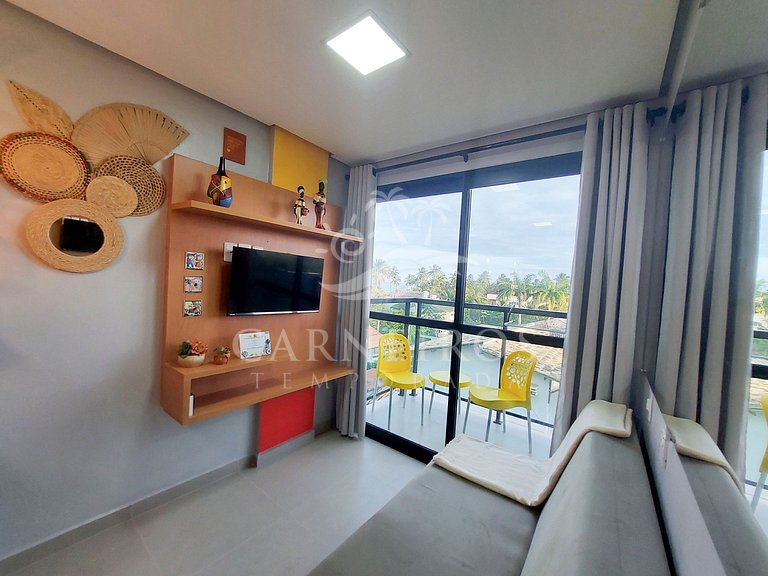 Maraca Beach Residence II - Flat com varanda (D15)