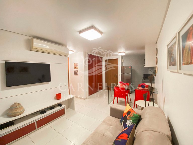 Flat 1 Quarto no Carneiros Beach Resort (B10-E)