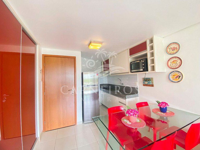 Flat 1 Quarto no Carneiros Beach Resort (B10-E)