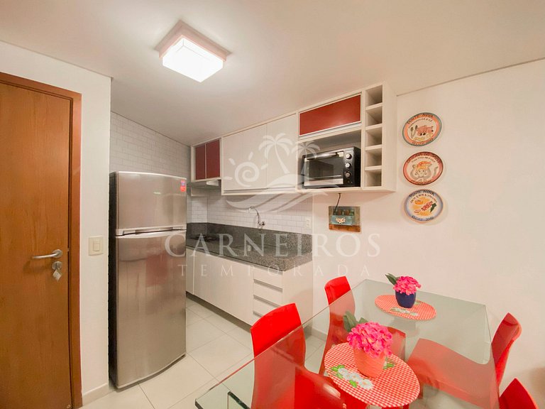 Flat 1 Quarto no Carneiros Beach Resort (B10-E)