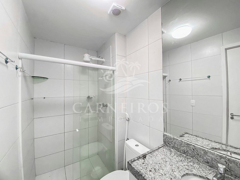 Flat 2 Quartos no Muro Alto Clube (MAC B03-5)