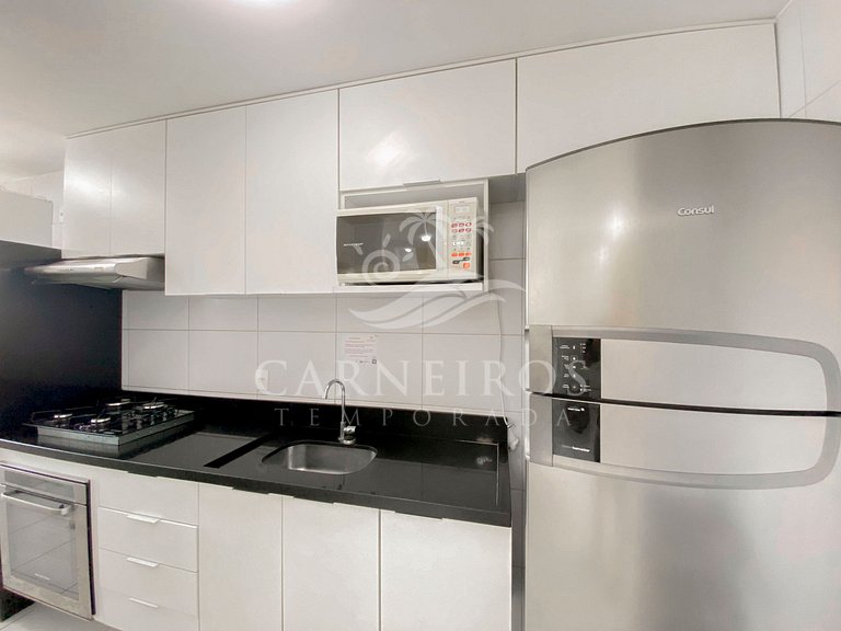 Flat 2 Quartos no Muro Alto Clube (MAC B03-5)
