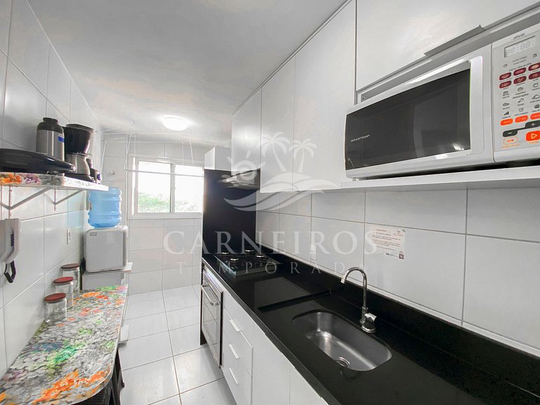 Flat 2 Quartos no Muro Alto Clube (MAC B03-5)
