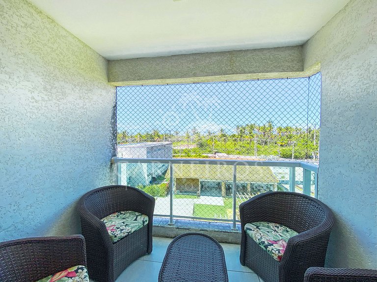 Flat 3 Quartos no Muro Alto Clube (MAC D02-A)
