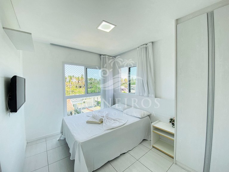 Flat 3 Quartos no Muro Alto Clube (MAC D02-A)