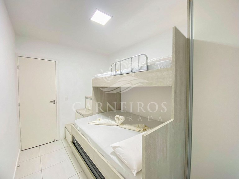 Flat 3 Quartos no Muro Alto Clube (MAC D02-A)