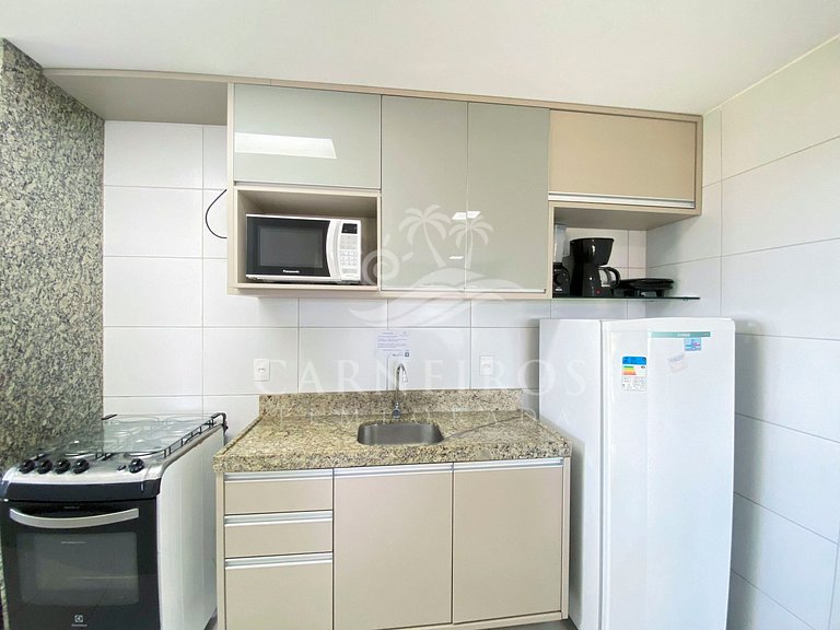 Flat 3 Quartos no Muro Alto Clube (MAC D02-A)