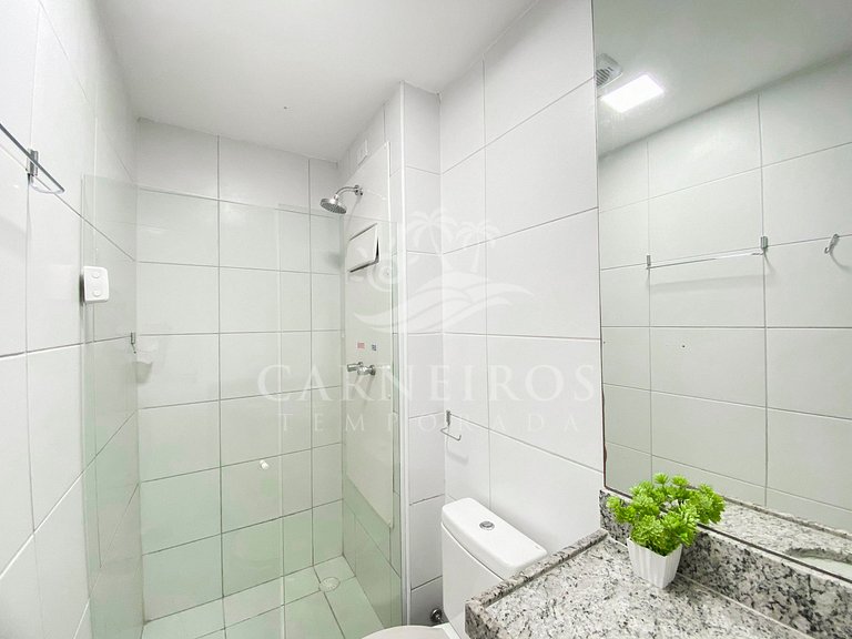 Flat 3 Quartos no Muro Alto Clube (MAC D02-A)