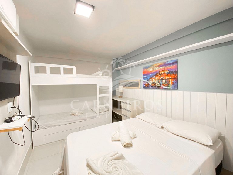 Flat 2 Quartos no La Fleur Polinésia (P C01-51)