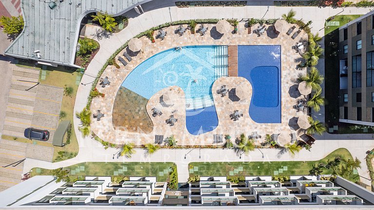 Flat Vista Piscina - Mana Beach Experience (B20-1)