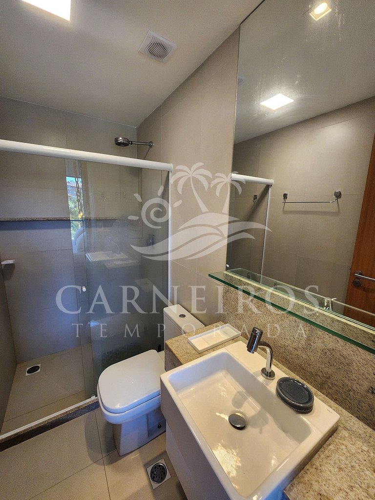Flat 2 Quartos no Eco Resort Praia dos Carneiros (B14-2)