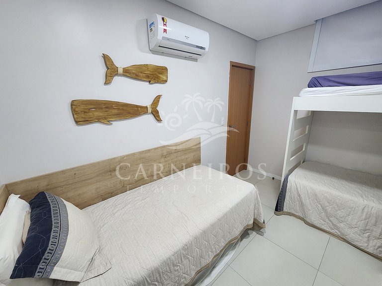 Flat 2 Quartos no Eco Resort Praia dos Carneiros (B14-2)