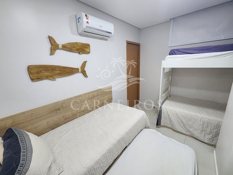 Flat 2 Quartos no Eco Resort Praia dos Carneiros (B14-2)