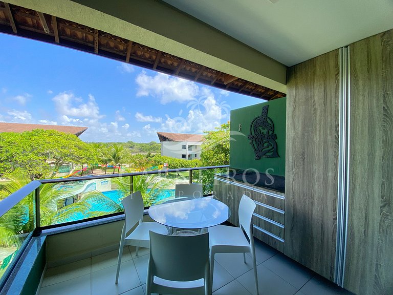Vista Piscina no Carneiros Beach Resort (C04-2)