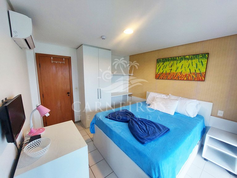 Flat de 1 quarto no Marulhos Suites Resort (D07)