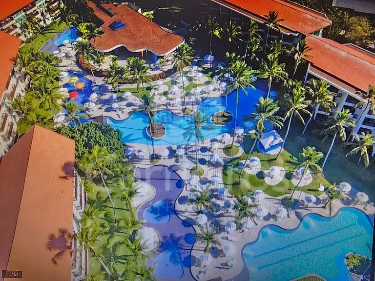Flat de 1 quarto no Marulhos Suites Resort (D07)
