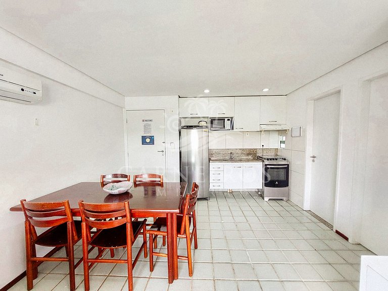 Flat 1 quarto no Ancorar Flat Resort (D205)