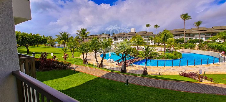 Flat 2 Quartos no Beach Class Muro Alto (D101)