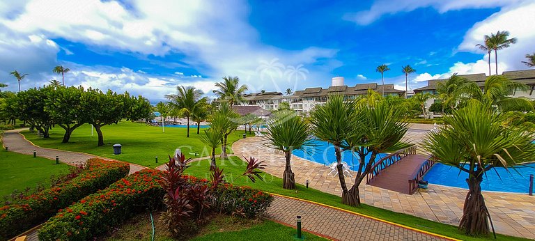 Flat 2 Quartos no Beach Class Muro Alto (D101)