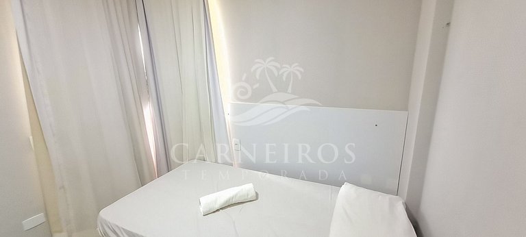 Flat 2 Quartos no Beach Class Muro Alto (D101)