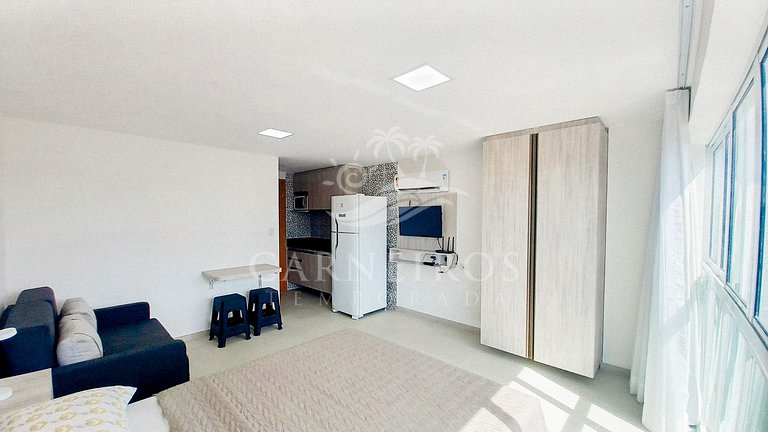 Lindo flat Studio no Beach Way Carneiros (C08)