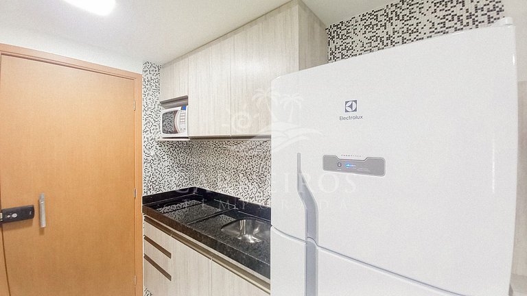 Lindo flat Studio no Beach Way Carneiros (C08)