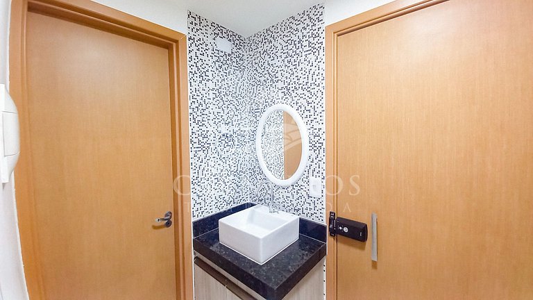 Lindo flat Studio no Beach Way Carneiros (C08)