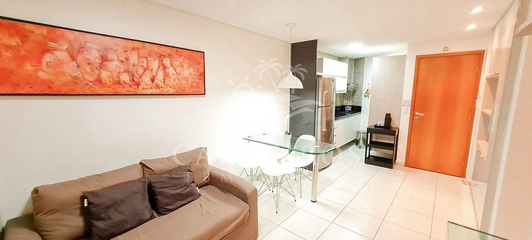 Flat 1 Quarto no Carneiros Beach Resort (A17-E)