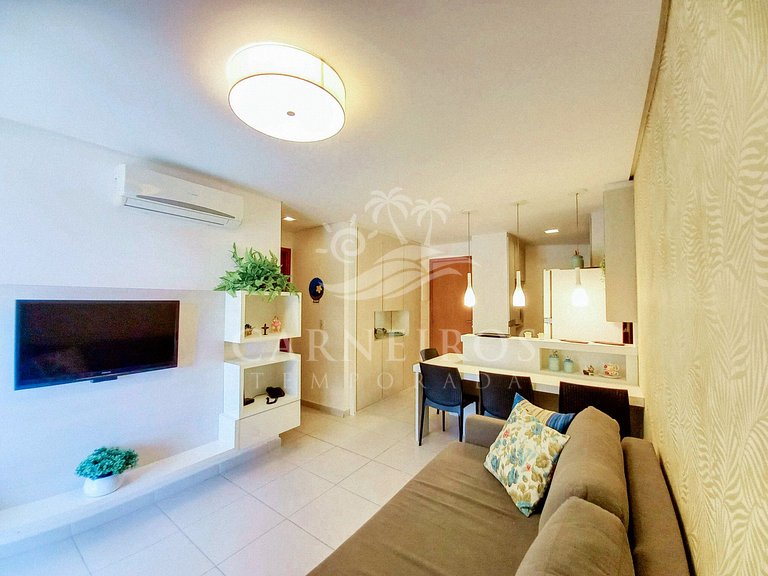 Flat 1 Quarto no Carneiros Beach Resort (A08-4)